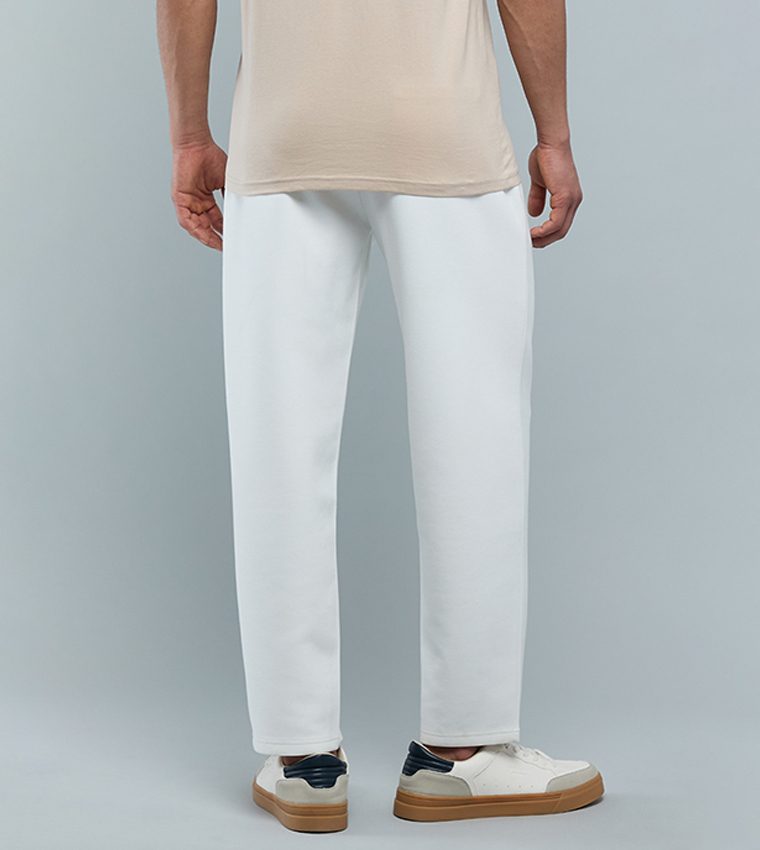 Print Detail Pants with Drawstring Waist