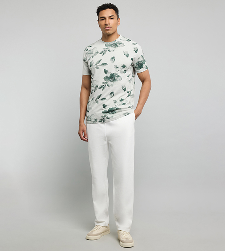 Solid Knitted Pants with Drawstring Waist