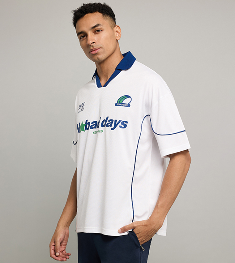 Printed Polo T-Shirt with Short Sleeves