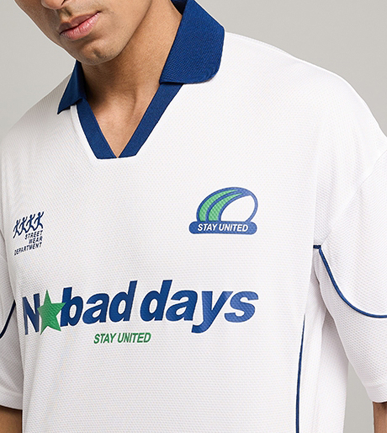 Printed Polo T-Shirt with Short Sleeves