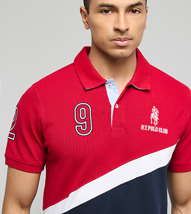 تيشيرت بولو بلونين كم قصير