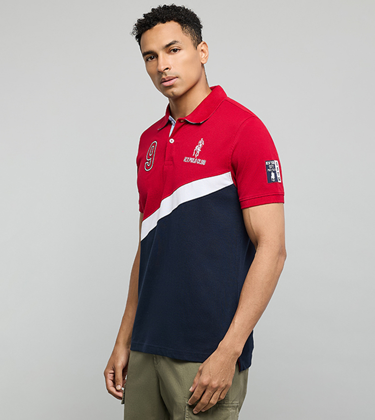 تيشيرت بولو بلونين كم قصير