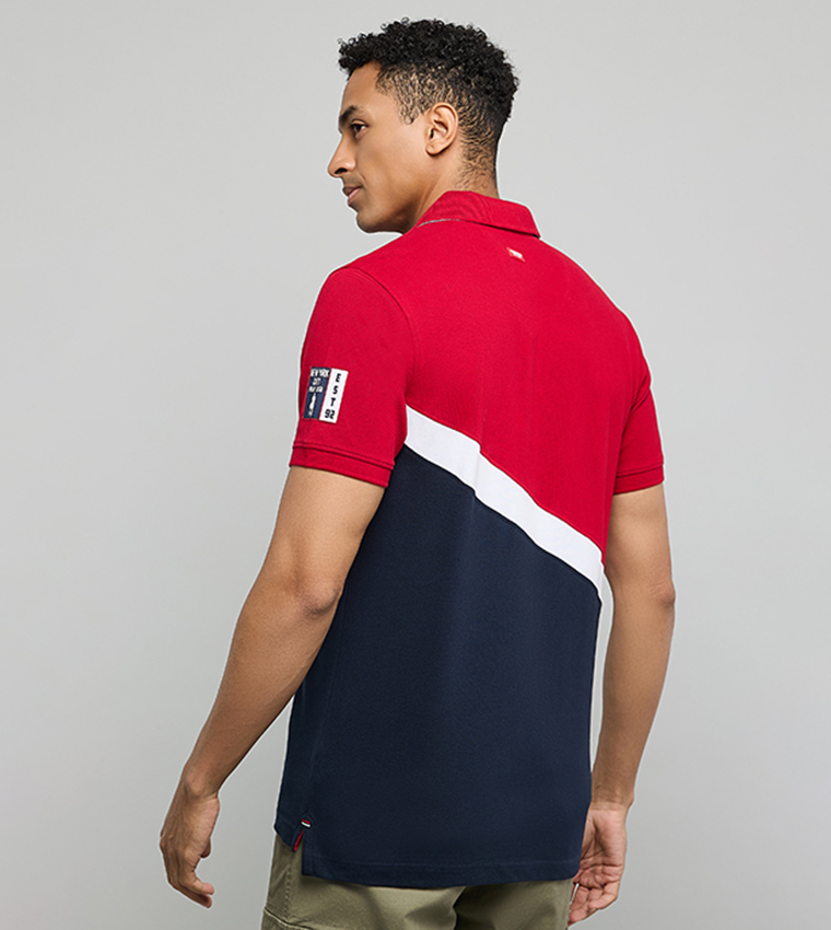 تيشيرت بولو بلونين كم قصير