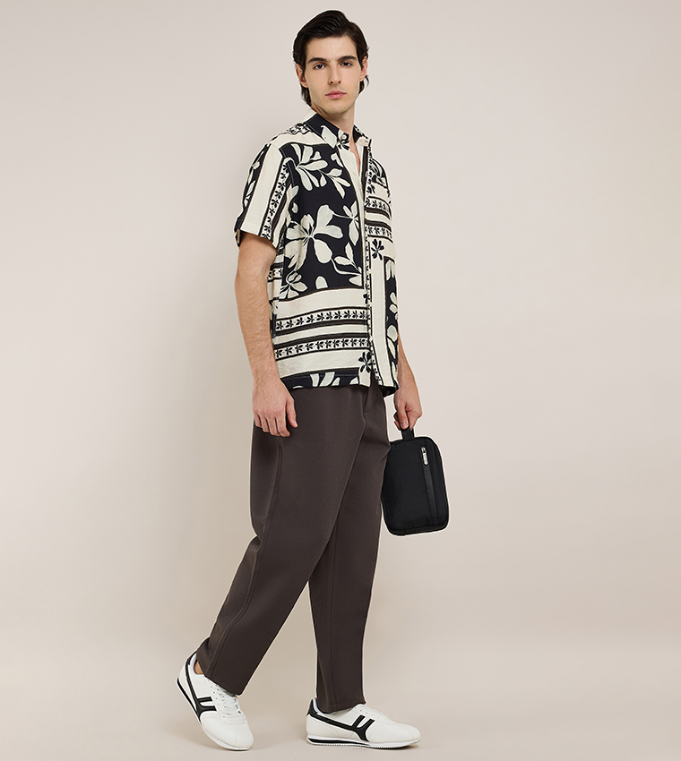 Solid Knit Pants with Drawstring Waist