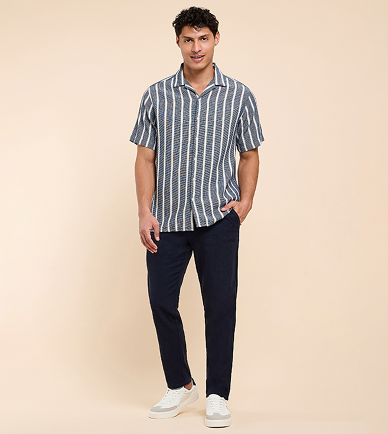 Solid Pants with Drawstring Waist