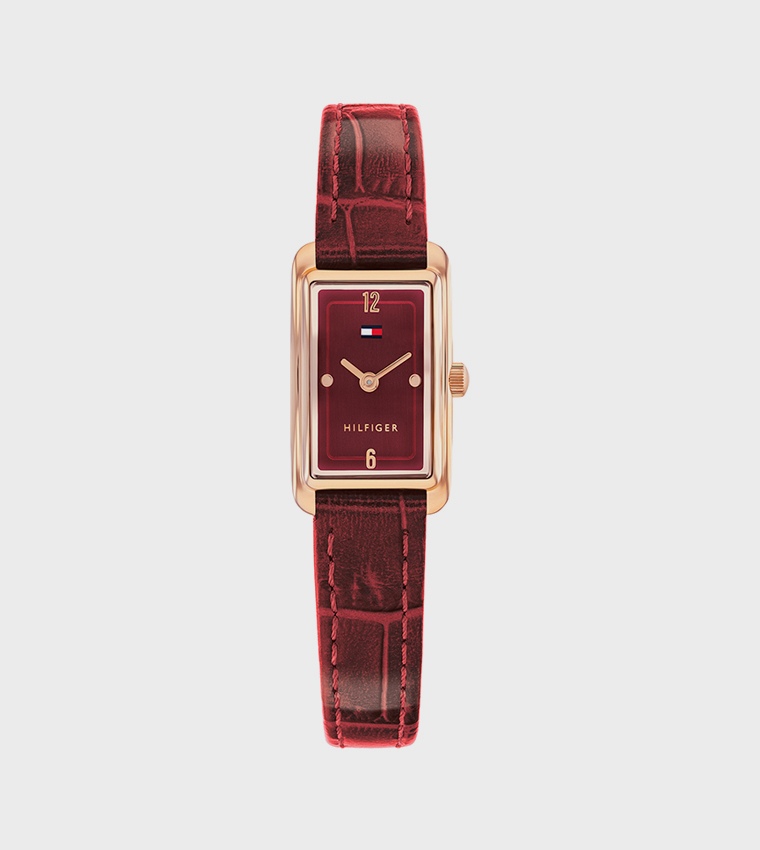 MADISON Leather Strap Analog Watch