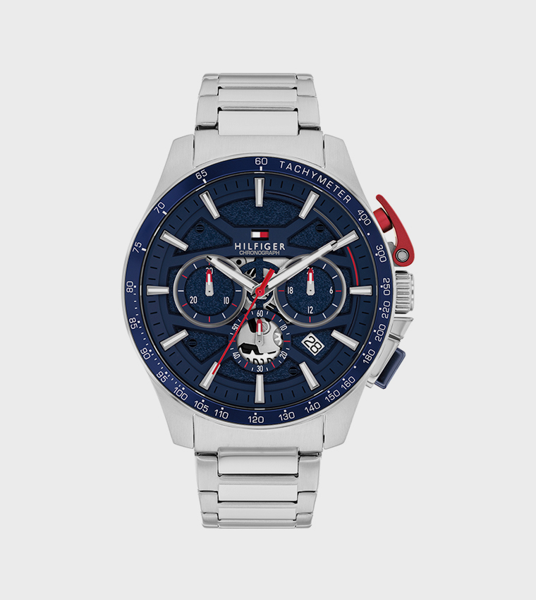 BANK Blue Dial Chronograph Watch