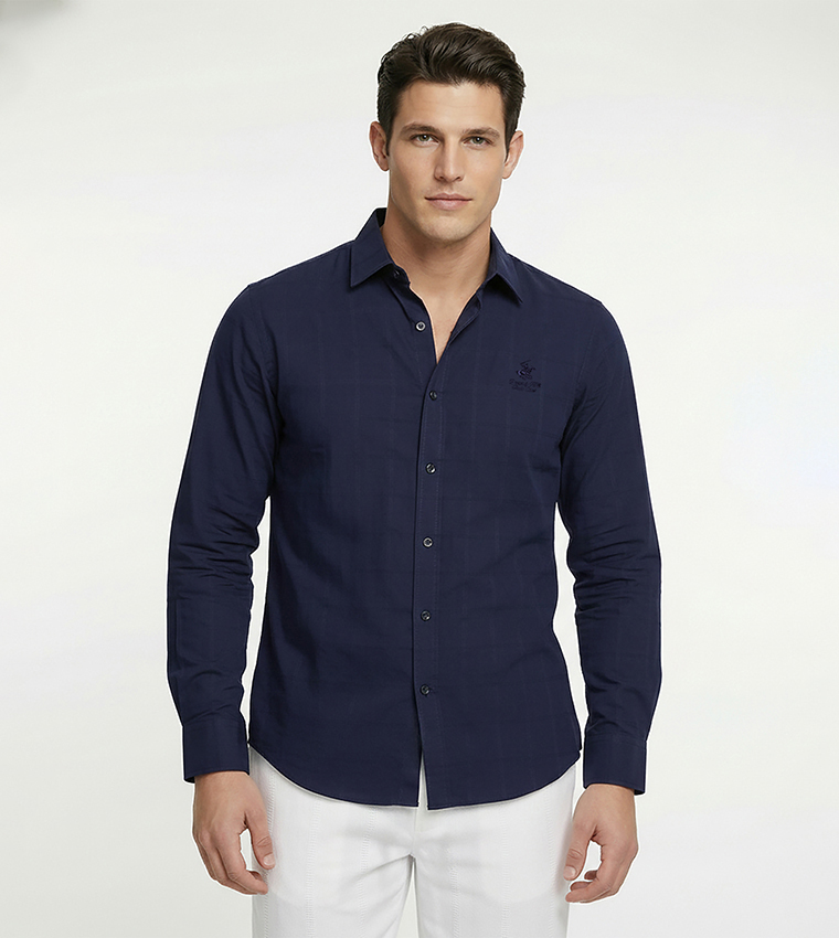 بيفرلي هيلز بولو كلوب  أكمام طويلة - كحلي مزرق  Long Sleeves