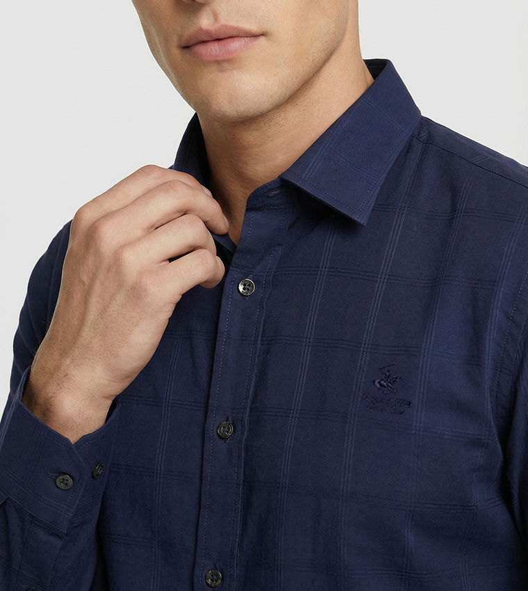 بيفرلي هيلز بولو كلوب  أكمام طويلة - كحلي مزرق  Long Sleeves