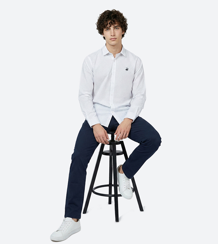 Printed Long Sleeves Woven Shirt