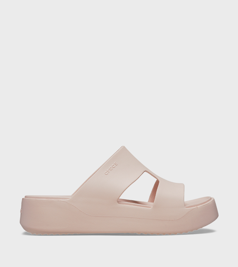 كروكس  الصنادل المسطحة - وردي Flat Sandals