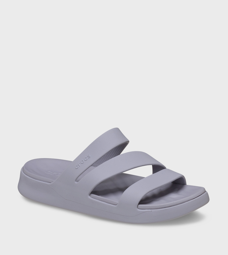Crocs  Flat Sandals - Lilac Flat Sandals