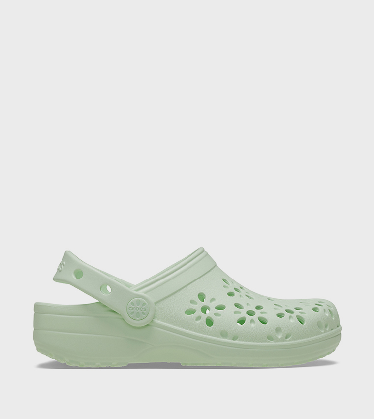 Toddlers' Classic Floral Cut Out Clog 