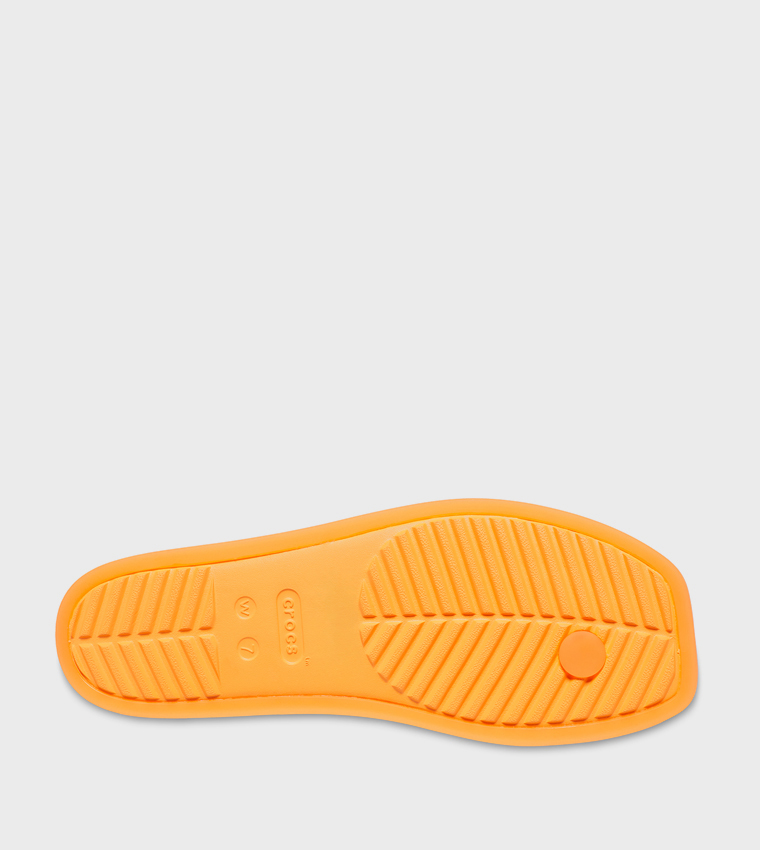 Crocs  Flat Sandals - Orange Flat Sandals