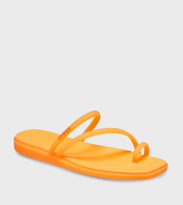 Crocs  Flat Sandals - Orange Flat Sandals