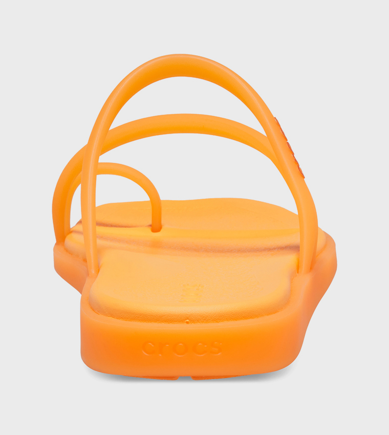 Crocs  Flat Sandals - Orange Flat Sandals