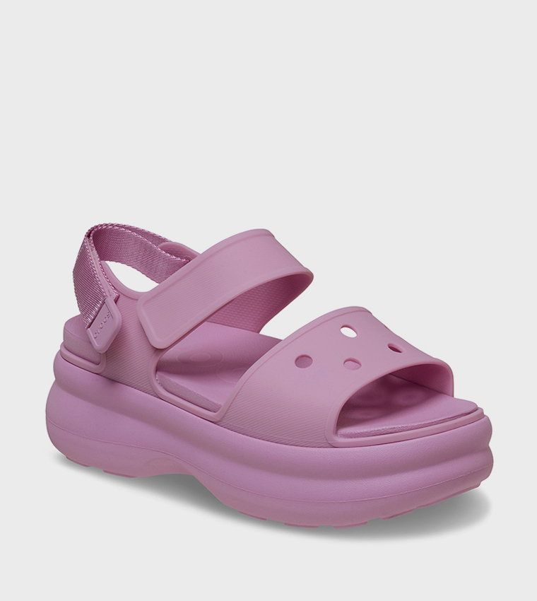 Crocs  Flat Sandals - Purple Flat Sandals