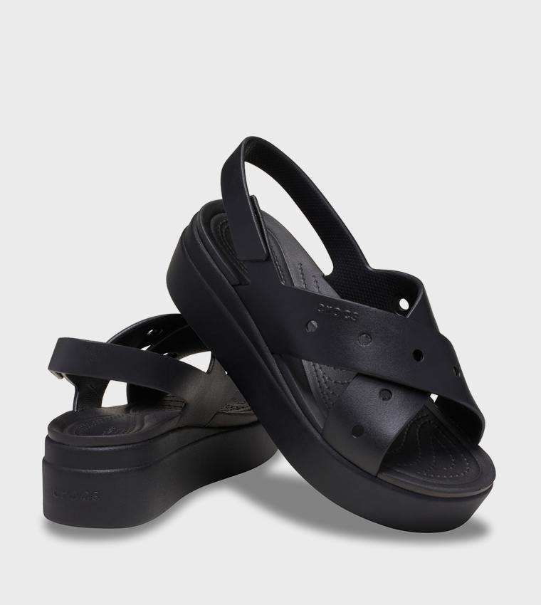 كروكس  الصنادل المسطحة - أسود Flat Sandals