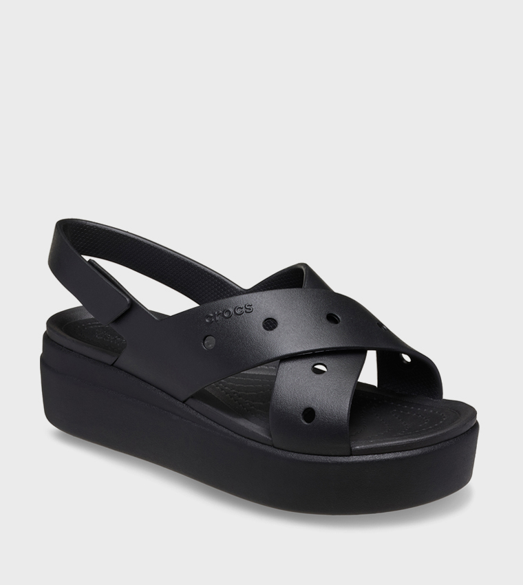 كروكس  الصنادل المسطحة - أسود Flat Sandals