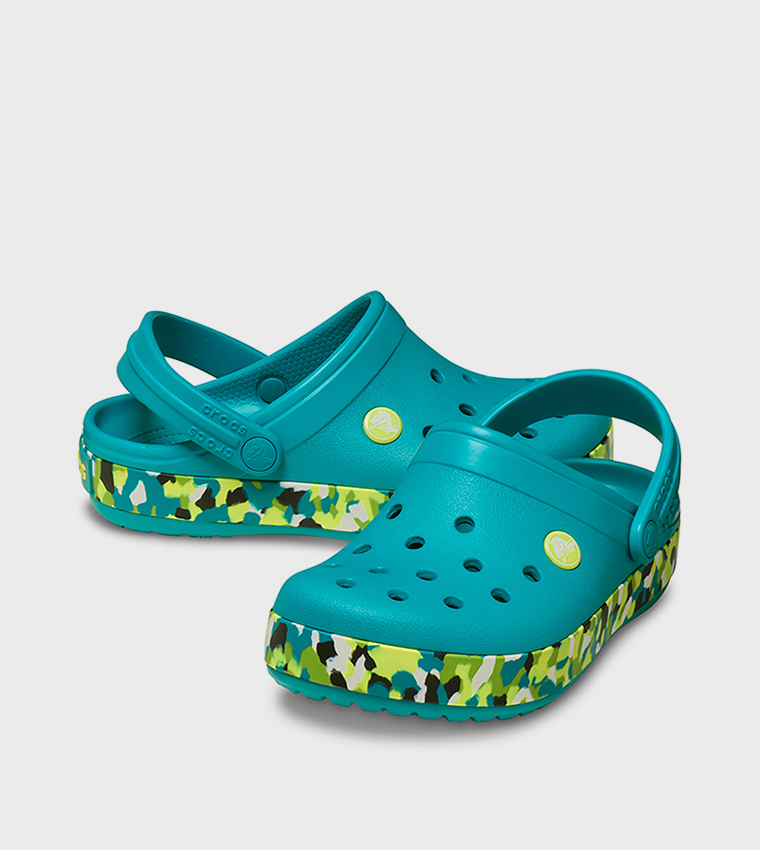 Kids' Crocband Glow Confetti Band Clog