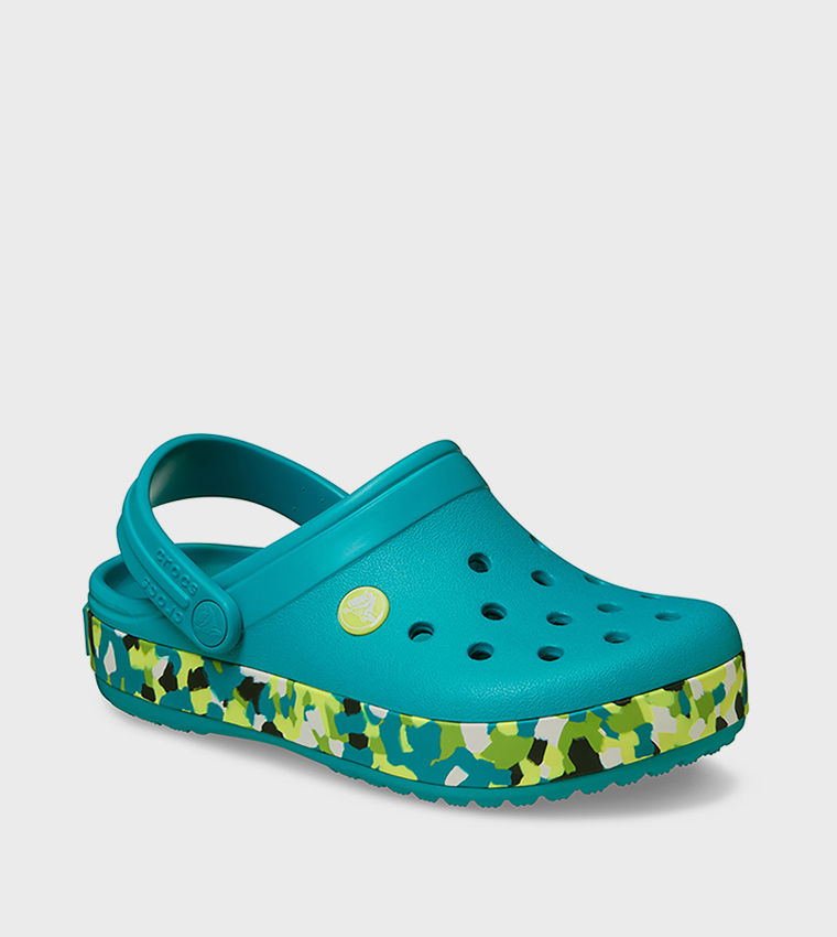 Kids' Crocband Glow Confetti Band Clog