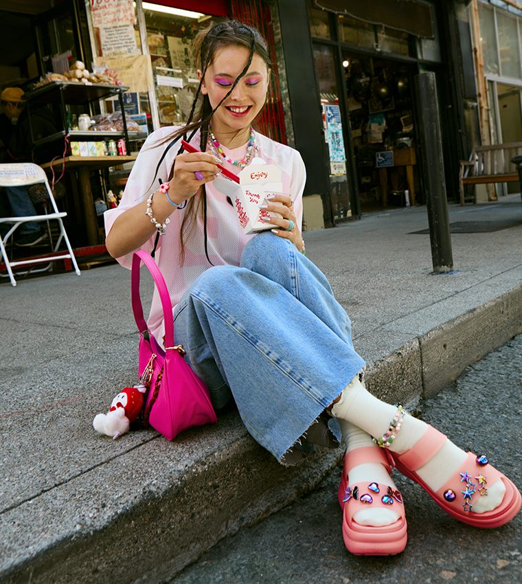 Soho Frosted Y Strap Sandal