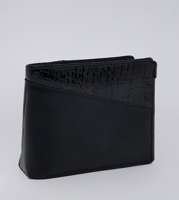 Textured Bi-Fold Wallet
