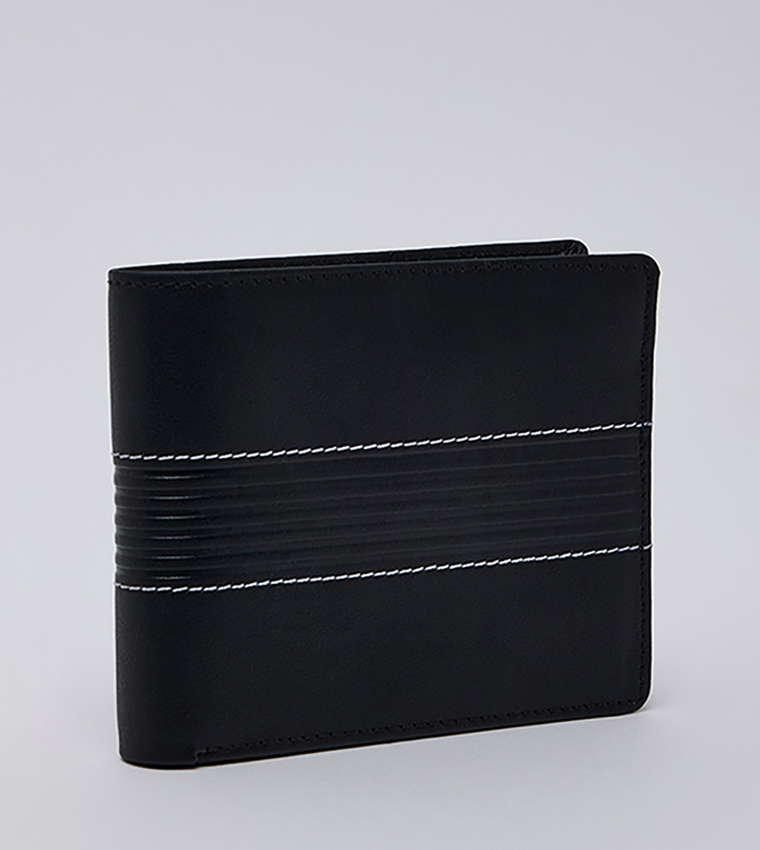 Textured Bi-Fold Wallet