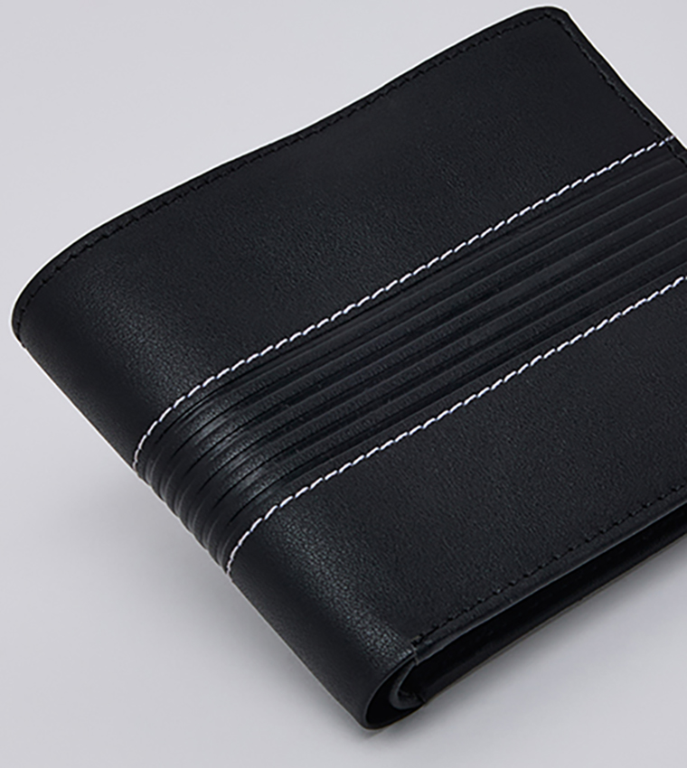 Textured Bi-Fold Wallet