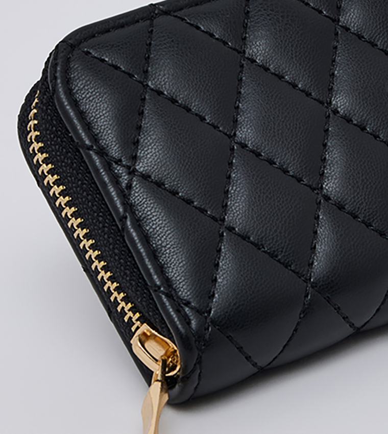 Quilted Zip-Around Wallet