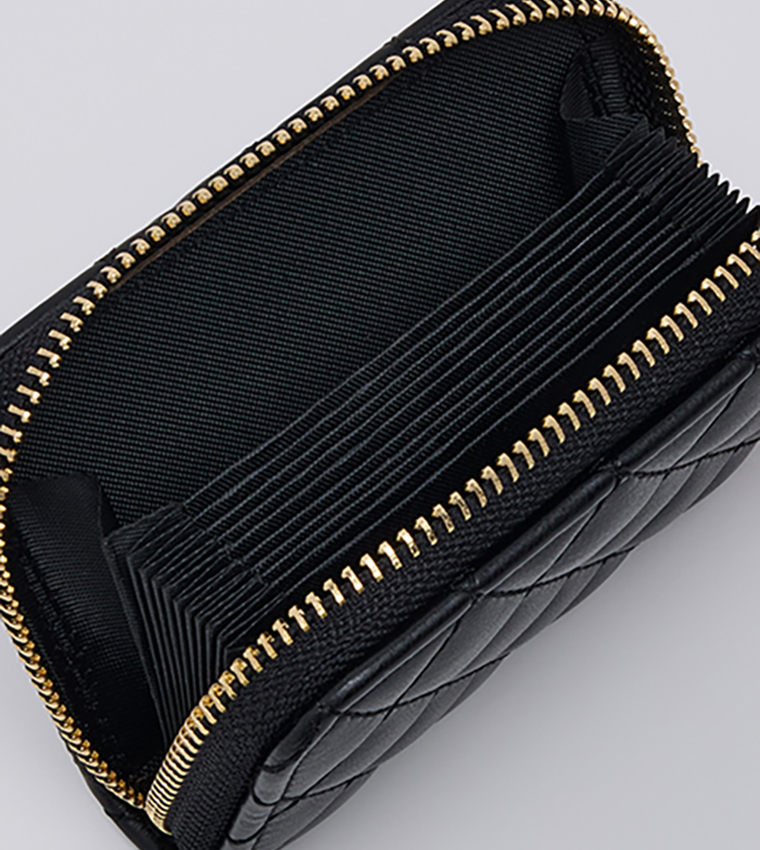 Quilted Zip-Around Wallet
