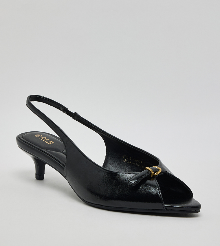 Peep Toe Slingback Sandals