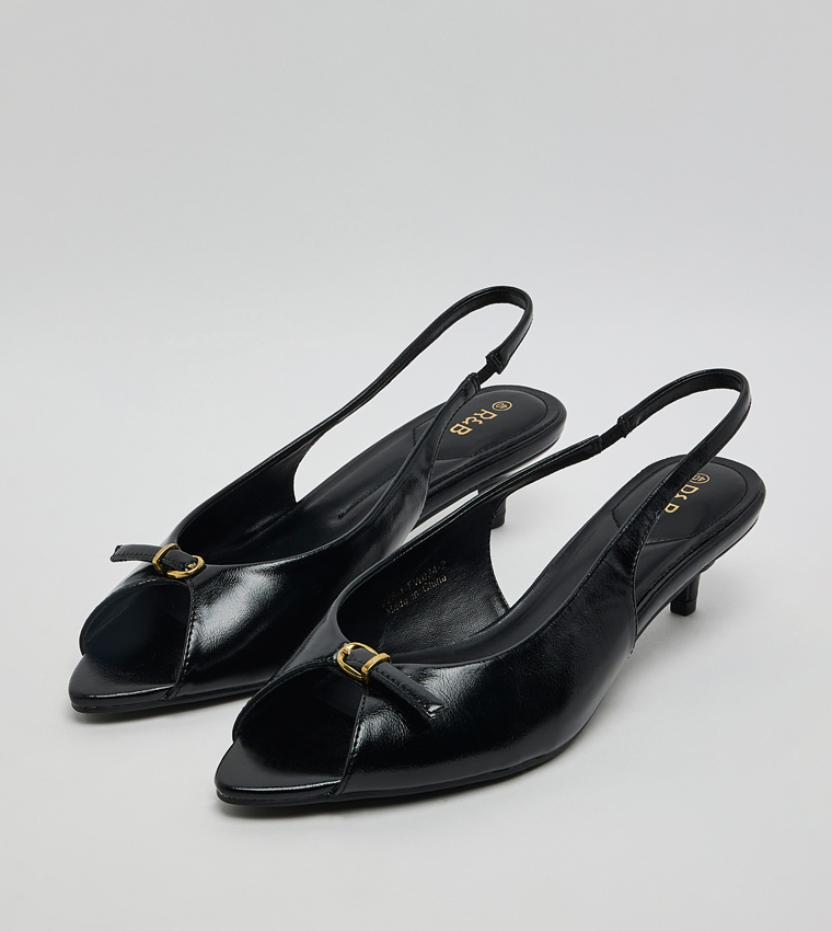 Peep Toe Slingback Sandals