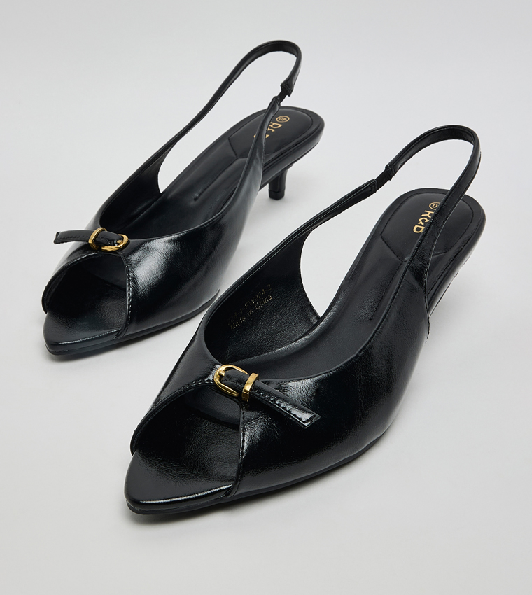 Peep Toe Slingback Sandals