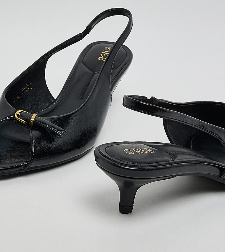Peep Toe Slingback Sandals