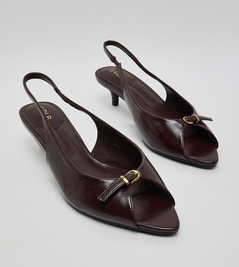 Peep Toe Slingback Sandals