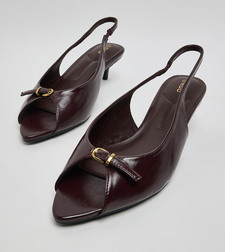 Peep Toe Slingback Sandals