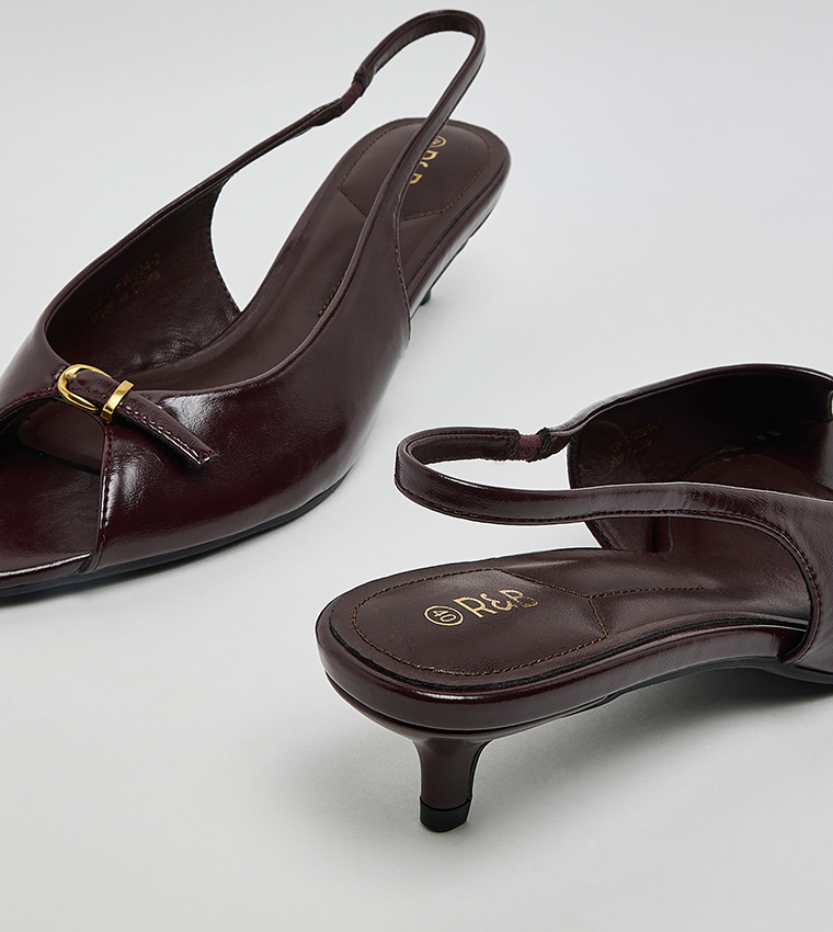 Peep Toe Slingback Sandals