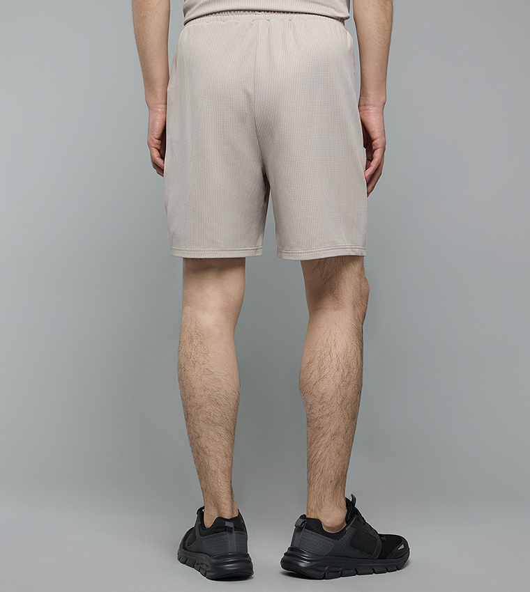 Solid Shorts with Drawstring Waist