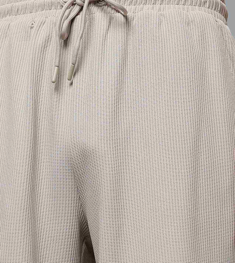 Solid Shorts with Drawstring Waist