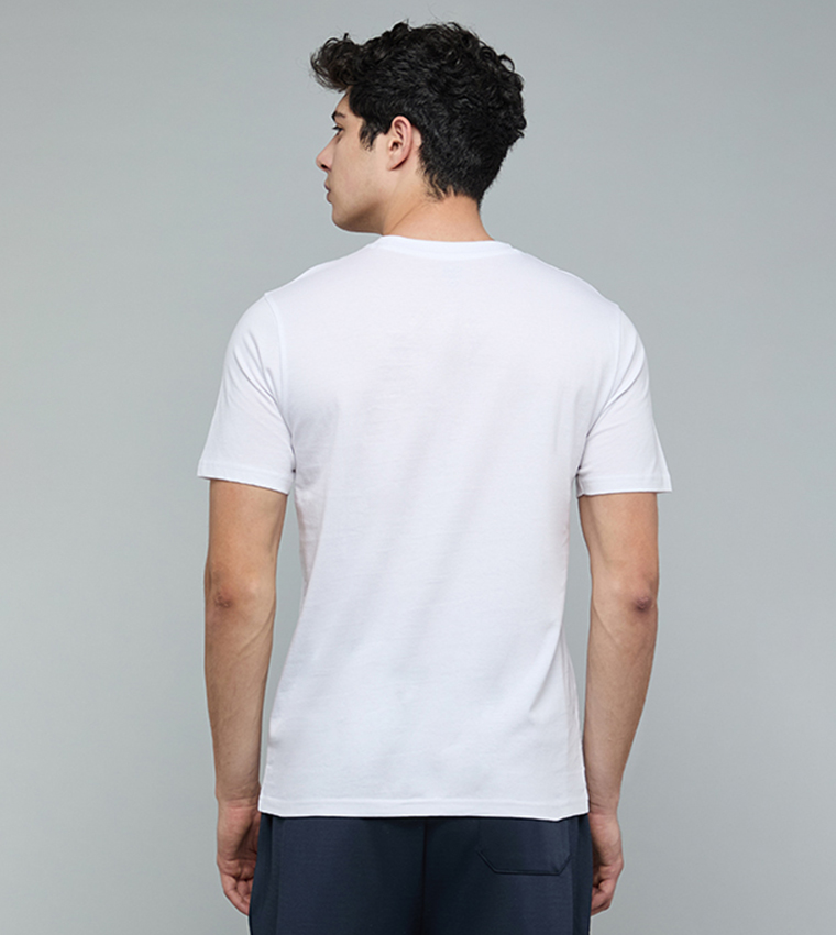 Printed T-Shirt with Crew Neck and Short Sleeves