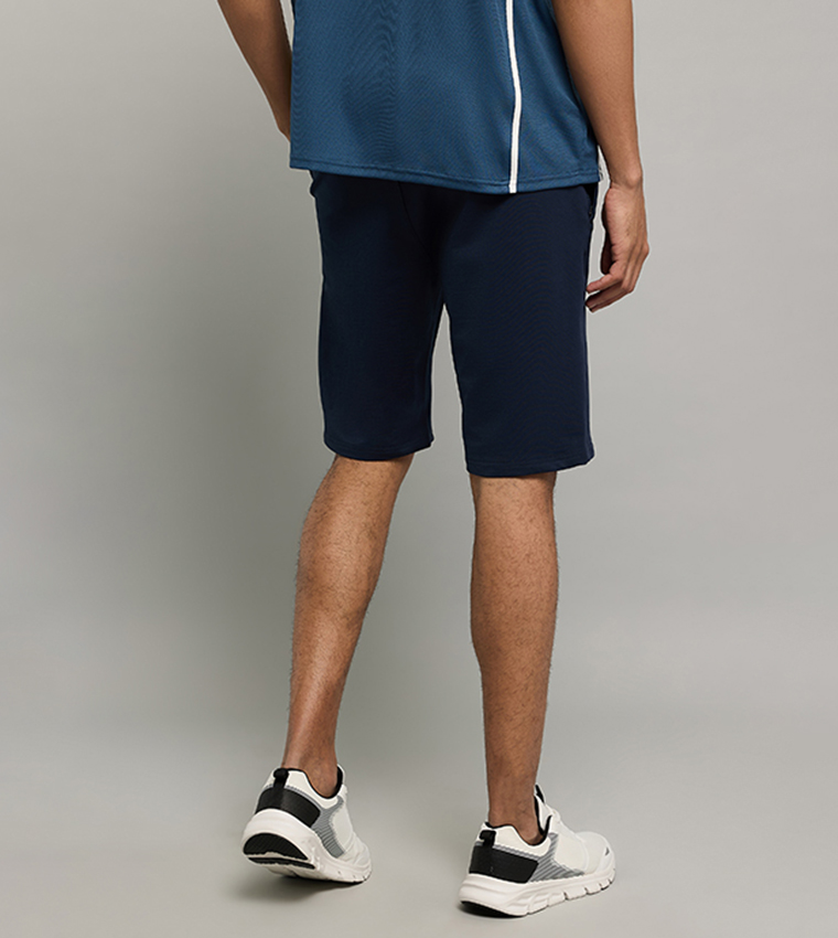 Solid Shorts with Drawstring Waist