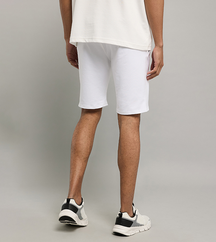 Solid Shorts with Drawstring Waist