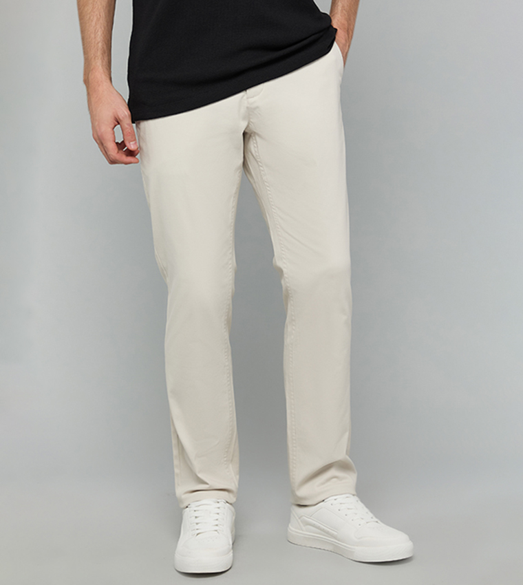 R&B  Casual Pants - Beige Casual Pants