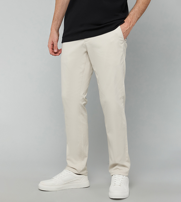 R&B  Casual Pants - Beige Casual Pants