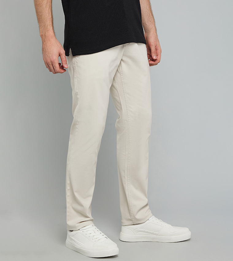 R&B  Casual Pants - Beige Casual Pants