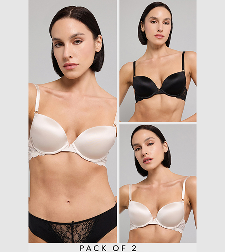 برا تيشيرت ساتان – قطعتين