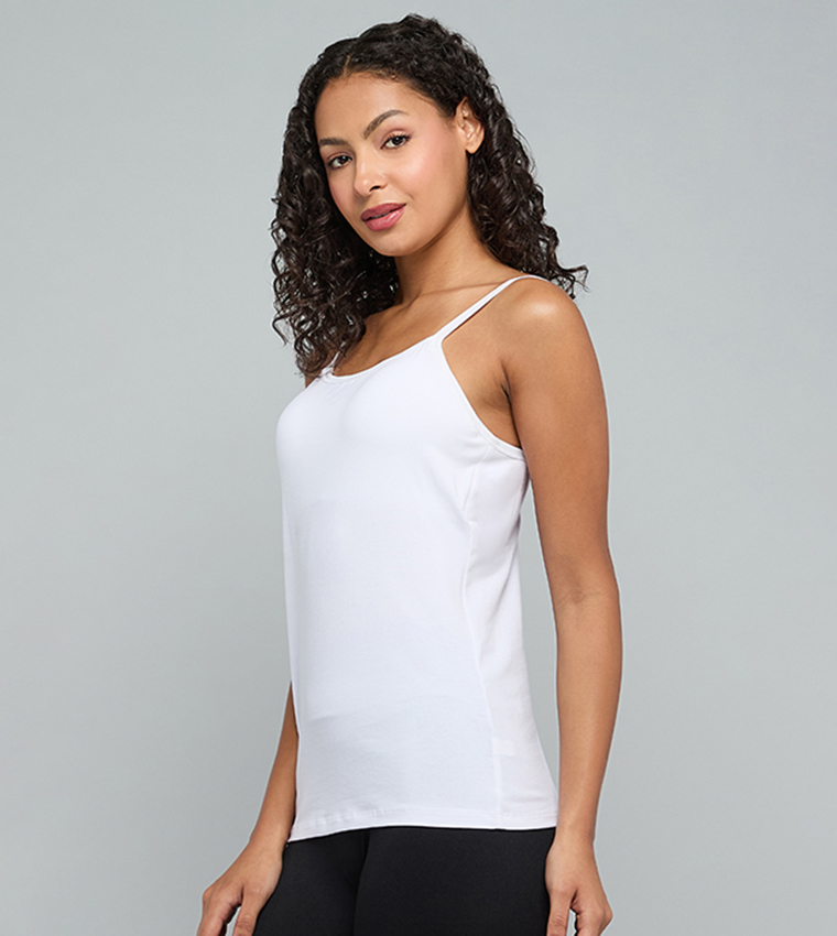 أر آند بي  توبات بلا أكمام  - أبيض Sleeveless Tops