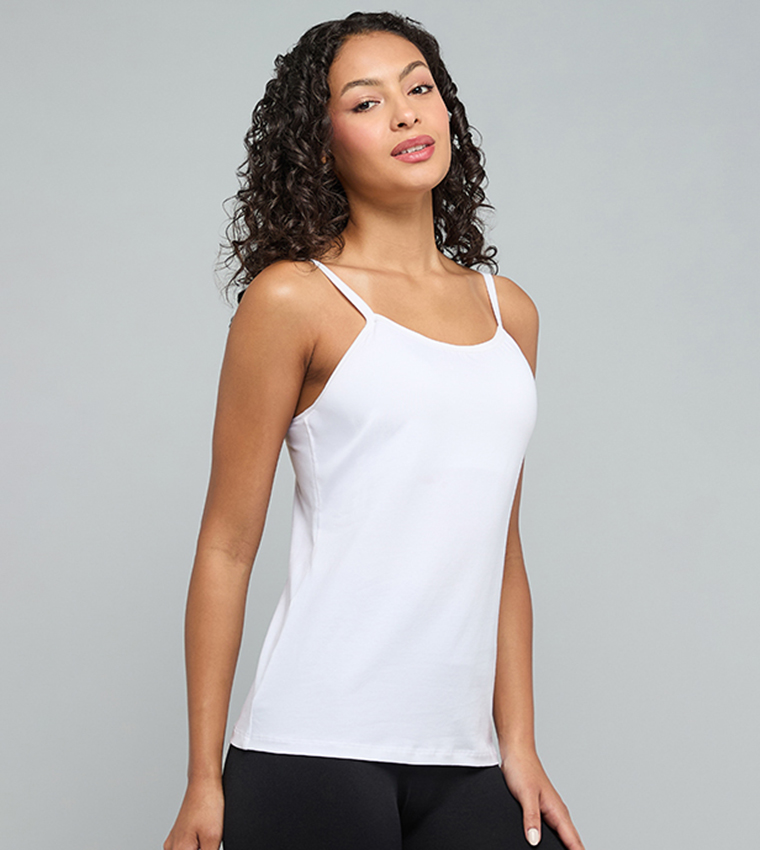 أر آند بي  توبات بلا أكمام  - أبيض Sleeveless Tops