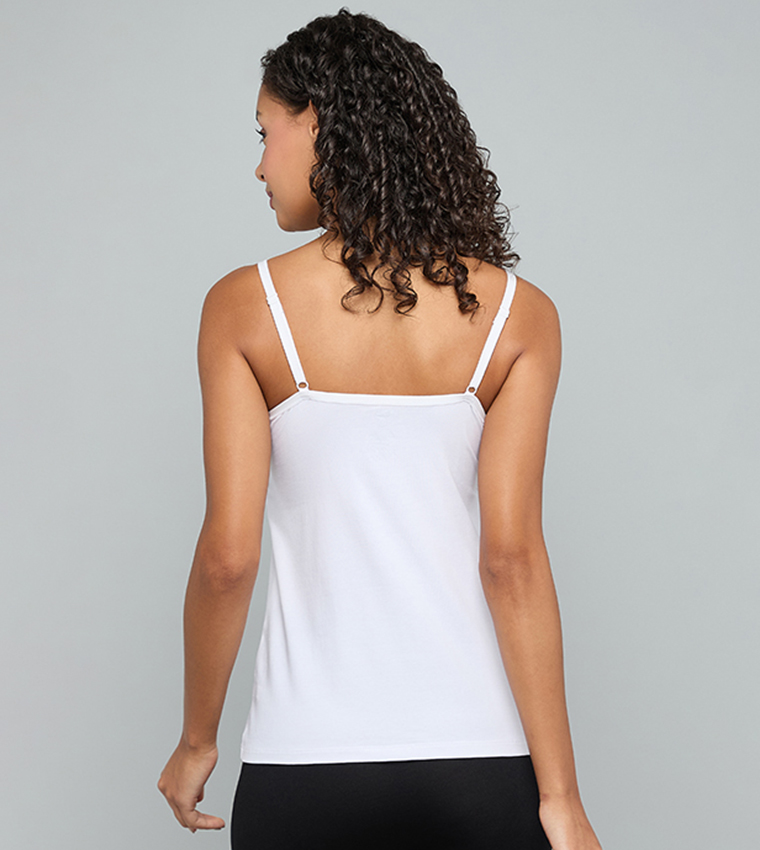 أر آند بي  توبات بلا أكمام  - أبيض Sleeveless Tops